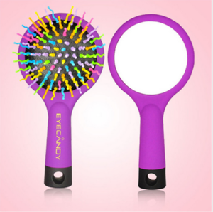 wholesale anti-static plastic airbag rainbow hair brush / Magic Rainbow Hair Comb / Rainbow comb