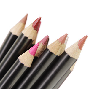 Wholesale High Quality Beauty No Label Product 16 Colors Wooden Lasting Matte Waterproof Cosmetics Eye Lip Liner Pencil