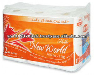 Wholesales 100% virgin wood pulp New World Toilet Tissue FMCG products