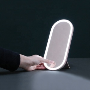 Yaeshii 2021 Fashional Makeup LED Mirror Touch Screen Vanity Mirror With Storage Box