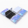 14.7ML Mini Unique Design 12-Color ABS Empty Eyeshadow Palette Compact Case