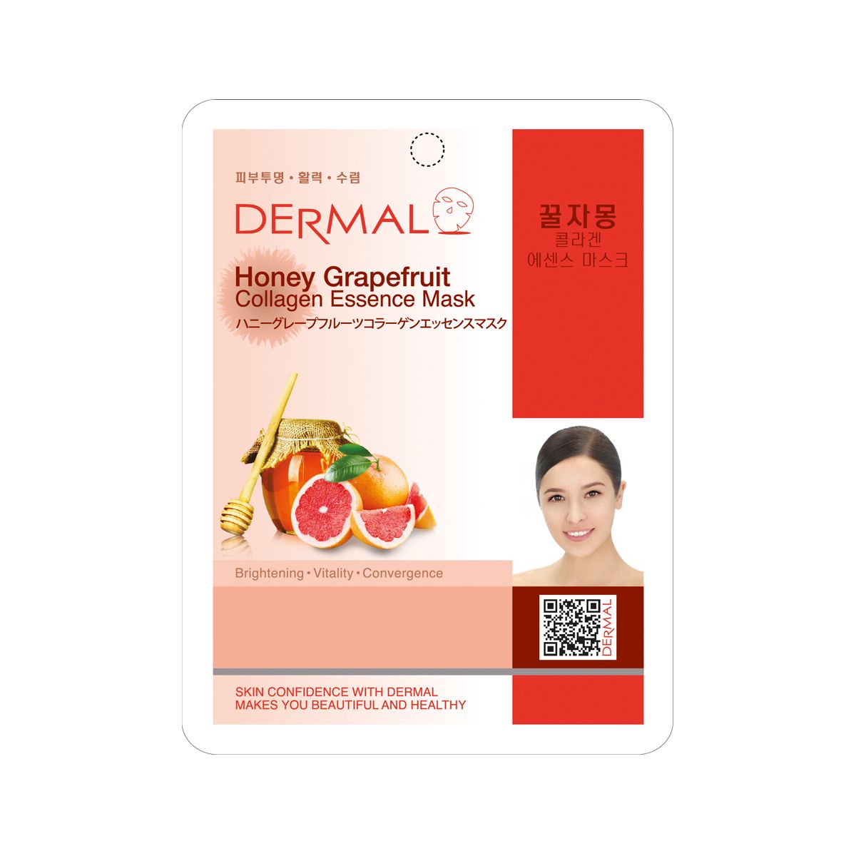 DERMAL Collagen Essence Mask Honey Grapefruit