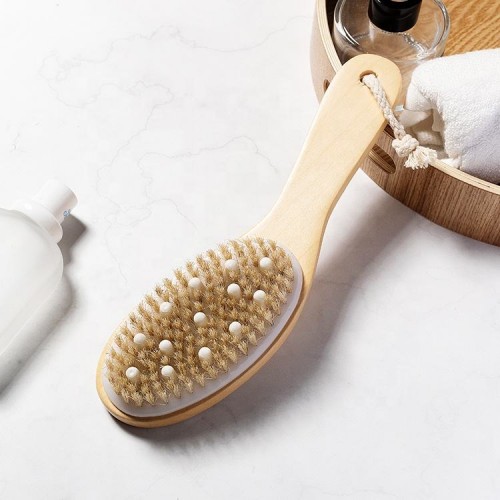New type hot sale Dry Bath Body Brush Exfoliating Massage Bath Brushes