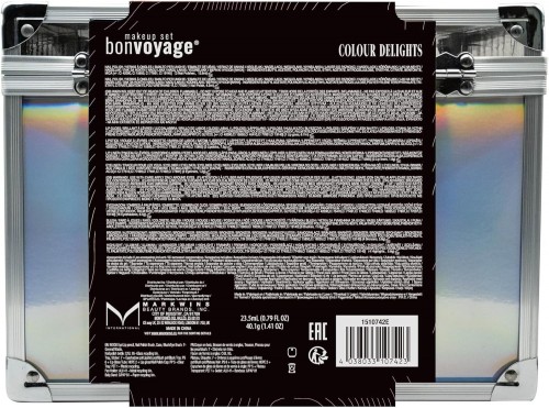 Bonvoyage Makeup Kit: Lipstick, Eyeshadows, Blush & Manicure Set in Case