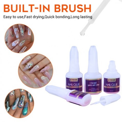 Brush On Nail Glue Art Salon Nail Adhesive Glue Good Stickiness False Nails Glue