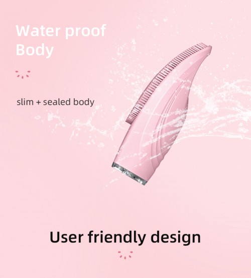 Rechargeable Deep Cleaning Sonic Vibrating Face Brush Facial Massager Skin Care Electric Silicone Fa