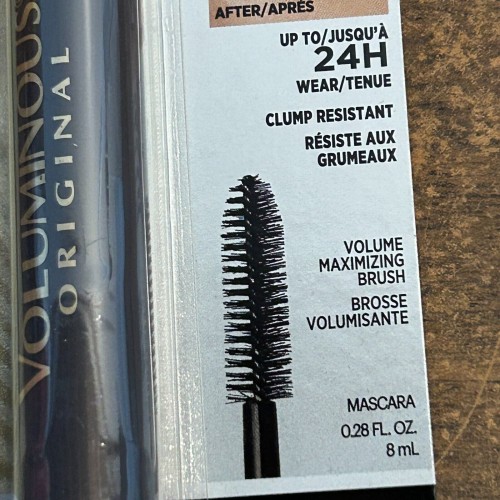 L'Oreal Paris Makeup Voluminous Original Volume Building Mascara, Blackest Black, 0.28 fl