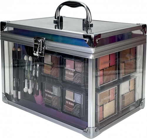 Bonvoyage Makeup Kit: Lipstick, Eyeshadows, Blush & Manicure Set in Case