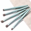 5pcs Travel Size Makeup Brush Set with Portable Tube Case – Compact Professional Brushes for Eyeshadow and Blending