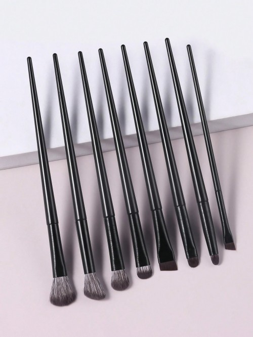 Custom Eye Makeup Brush Set 8PCS – Eyeshadow, Blending, Eyeliner Brushes, Wholesale Private Label Supplier