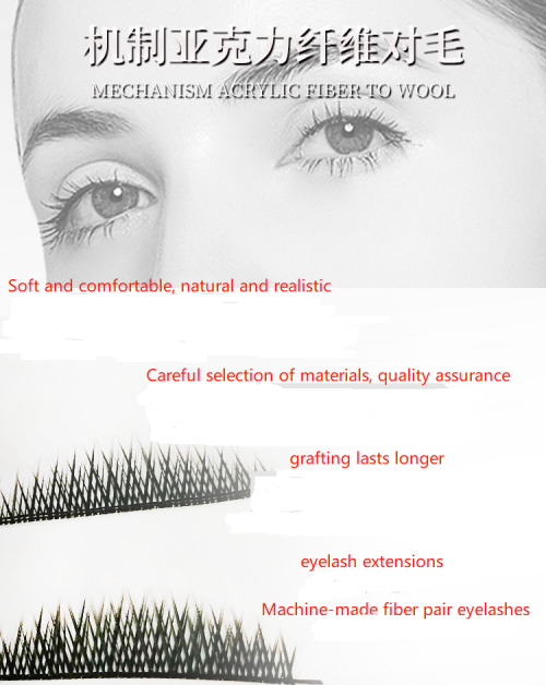 0.03 Grafted eyelash fiber to hair semi-finished cosmetic false eyelashes factory wholesale