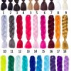 Bright and Multicolor Ombre Braids - The Collection Hair
