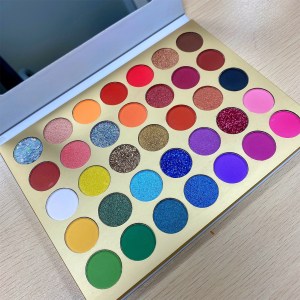 35 colors makeup private label eyeshadow palette vendor double color eye shadow palette