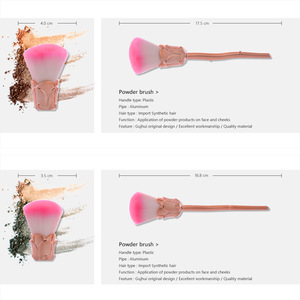 6Pcs Makeup Brushes Kit Rose Flower Shape Gold Handle Make up Brush for Foundation Blusher Powder Cosmetic Tool