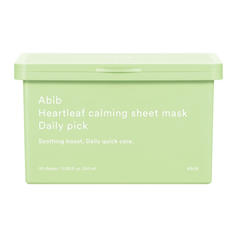 (ABIB) Heartleaf Calming Sheet Mask Daily Pick 30sheets 350ml