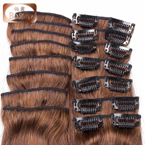 Aliexpress Wholesale Cheap Price Remy Full Head clip in hair extension for black woman