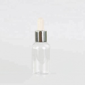 Best Selling Cosmetics Packaging 30ml PET Plastic Serum Dropper Bottle