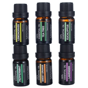 Bulk sale 6 Scents Perfume Diffuser Use 10ml Essential Oils Set Fair Trade 100% Pure Essential Oil For Gift