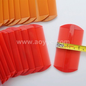 Cheap factory best sell red yellow double sided comb high quality pet common plastic nit child head anti lice combs wholesale