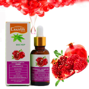 crazylife Red pomegranate 30ml CBD massage body oil