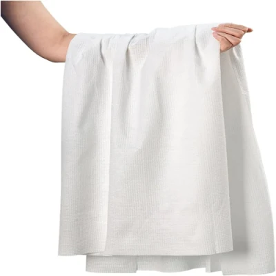 Disposables Towels, 40 Pack Large Hair Towels Disposable SPA Towels for Bathroom, 15.75 X 31.5 Inches, Absorbent &amp; Quick Dry, White