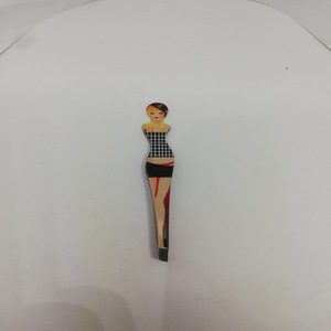 Doll Heat Transfer Print Stainless Steel Eyebrow Tweezers