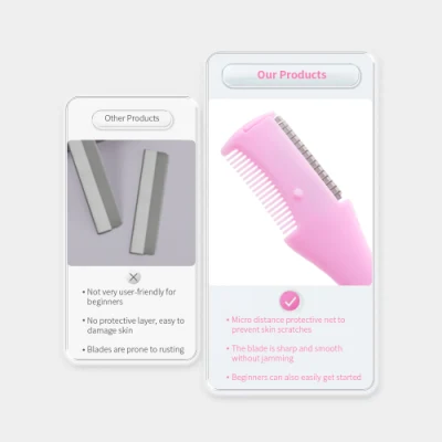 Factory Price Eyebrow Shaver for Female Eyebrow Trimming and Facial Trimming