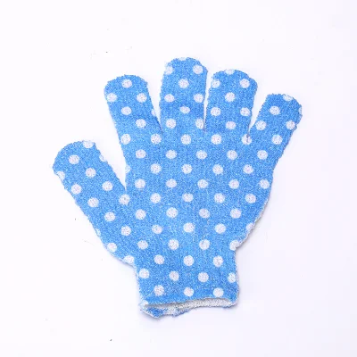 Five-Finger Nylon Body Exfoliating Cream Shower Gloves