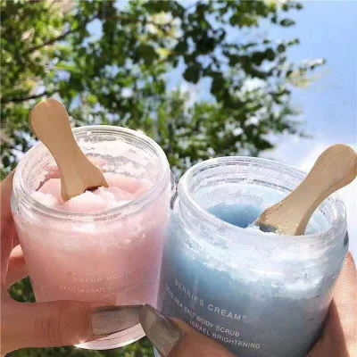 Good Absorbed Smooth and Soft Skin Exfoliating Jar Packing Natural Exfoliating Whitening Sugar Body Fruit Scrub for Skin Care