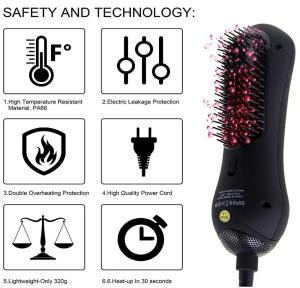 Hair straightener with hair, best electric blow dryer hot air hair brush dryer