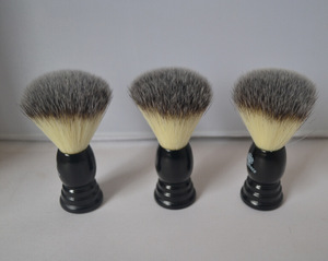 High-grade men beard brush plastic handle badger hair cheap shaving brushes