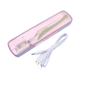 High quality portable travel UV light toothbrush sanitizer/sterilizer case