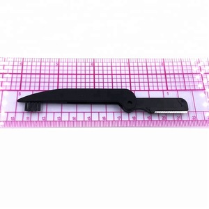 hot sale personal lady eyebrow trimmer eyebrow knife with brow brush