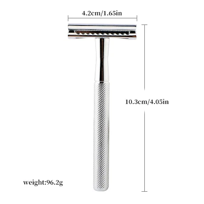 Hot Sale Rose Gold Fashion Double Edge Lady Shaving Metal Handle Wet Shaver Safety Razor