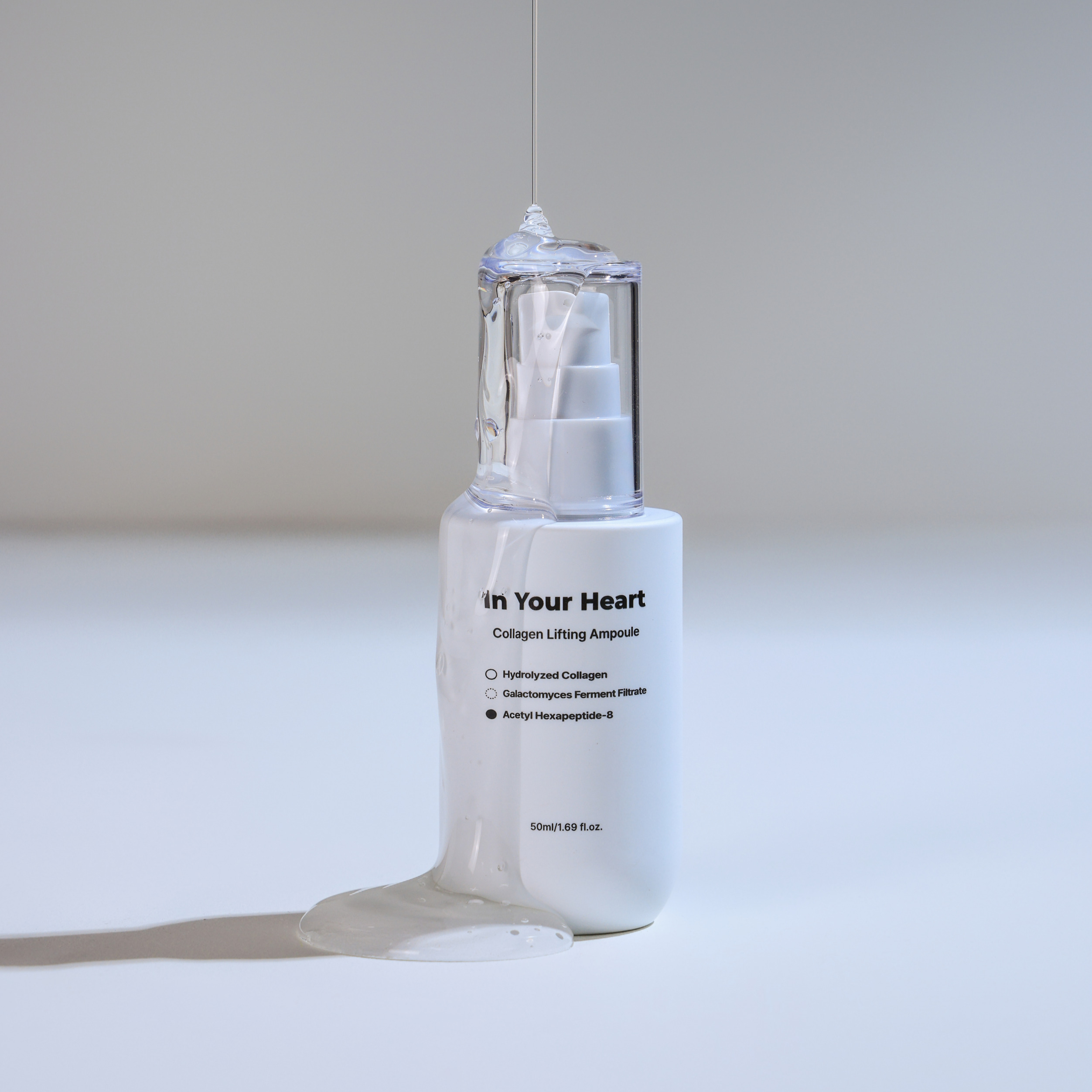 [In Your Heart] Collagen Lifting Ampoule 50ml Anti-Wrinkle Peptide Serum, Brightening, Hydration