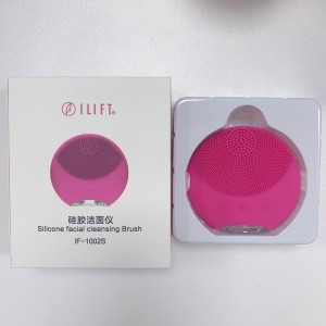 IPX7 Waterproof HandheldElectric Sonic Vibrating Deep Cleansing  Silicone Facial Cleansing Brush