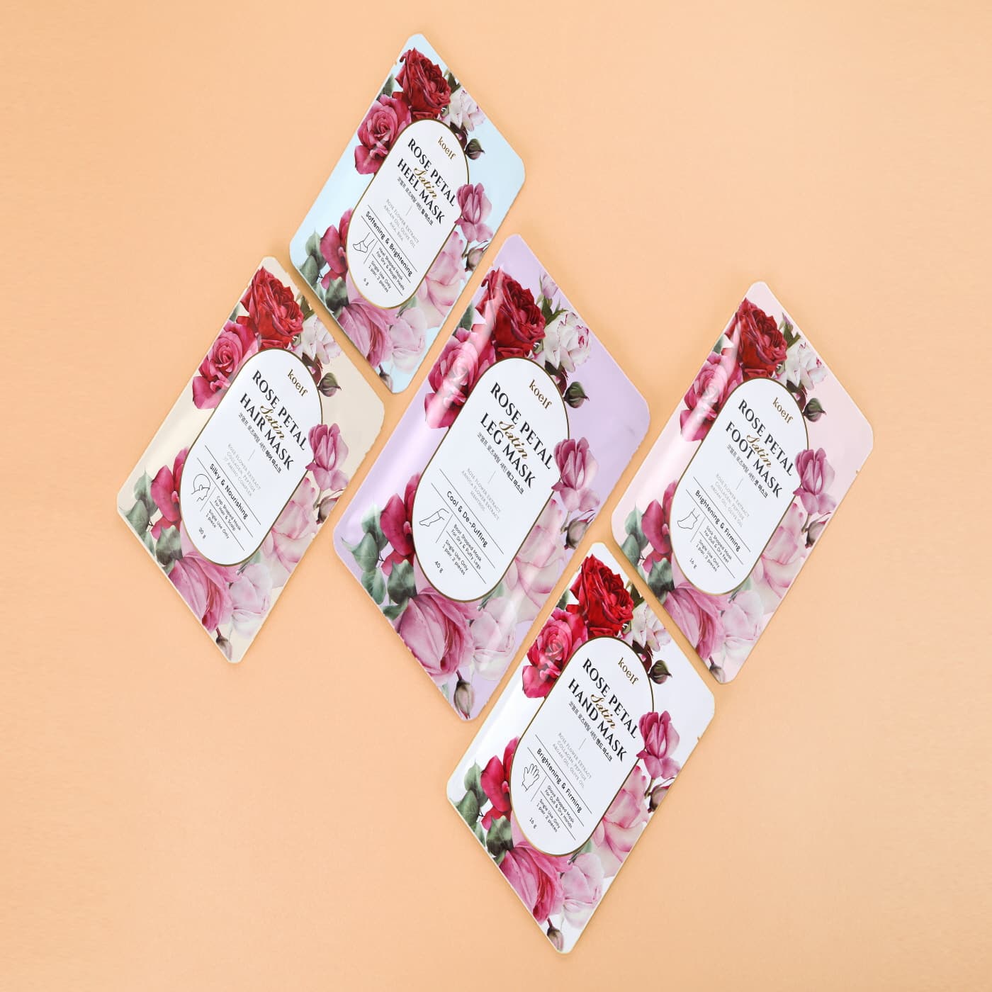 Koelf Rose Petal Satin Leg Mask