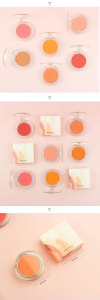 Makeup Cosmetics Single Color Blush Face Cheek Pressed Powder OEM Blusher Palette Private Label