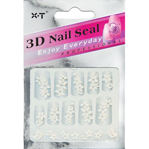 nails supplies with Popular style wholesale 3D self-adhesive nail sticker