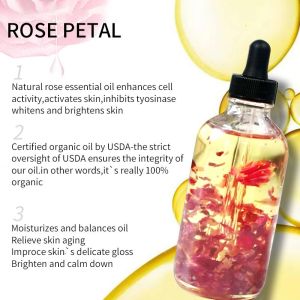 Natural Organic Essential Oil Rose Lavender Eucalyptus Bamboo Green Rosemary Multi Use Oil for Face Body and Hair