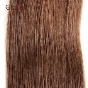 New coming finest full head brown clip in human hair extensions for sale