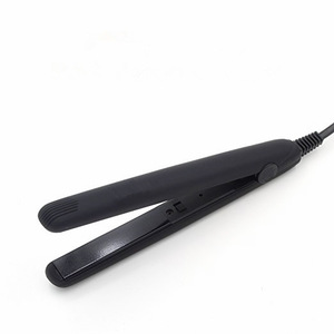 New Mini Hair Straightening Irons Practical Portable Ceramic Hair Straightener Curler Iron straight Curl perm DUAL use