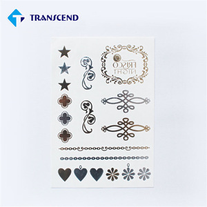 Newest Design Body Temporary Tattoo Stickers Flesh Tatoo Metallic Temporary Tattoo, Gold Necklace Tatoo Sticker