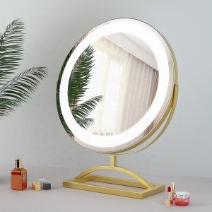 Newest styleDesktop makeup led mirror hollywood vanity lighted professional makeup mirrors with lights strips