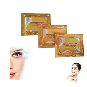 OEM / ODM Wholesale Custom 24k Gold Crystal Collagen Gel Eye Mask