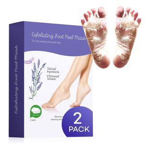 Orange foot care pack skin care products foot peel spa socks exfoliating foot mask