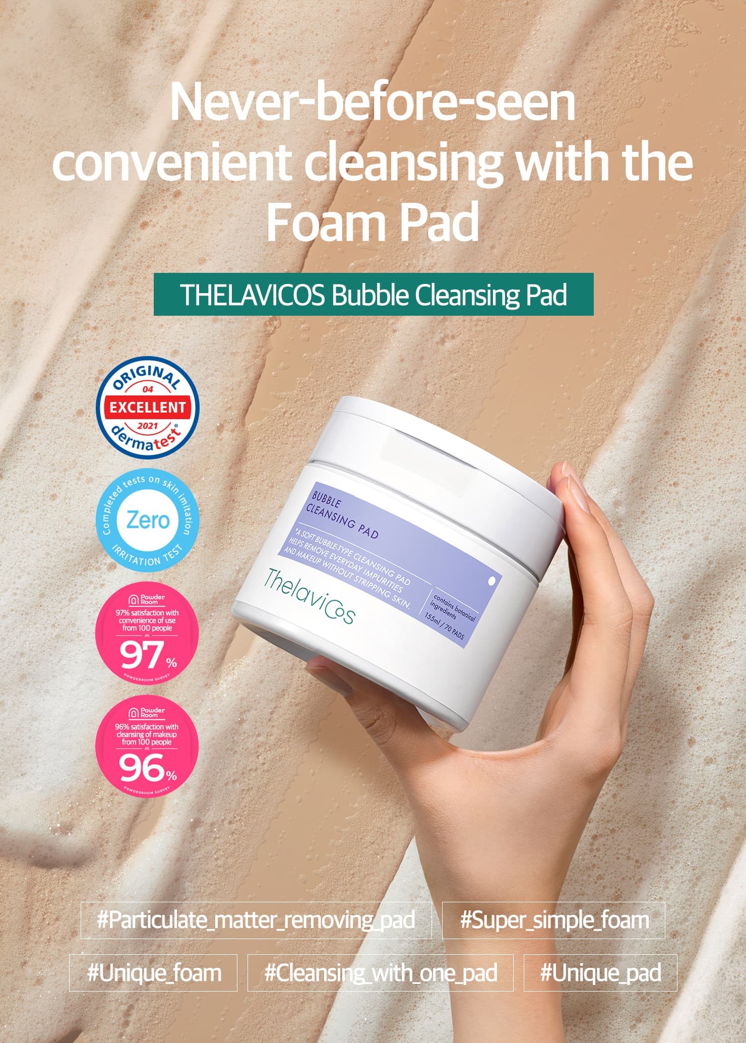 Skin Care Bubble Cleansing Pad – Gentle Foam Cleanse & Skin Refresh