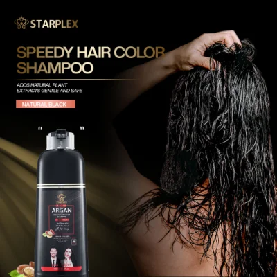 Starplex Basic Customization Hair Product Private Label Wholesale Herbal Natural Black Argan Speedy Hair Color Shampoo