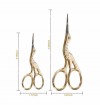 Stork Scissors Hot Selling Fancy Color Embroidery Stainless Steel Household Scissors Gold Plated