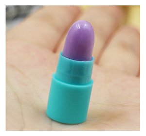 Super cute color changing 16 colors mini lip balm with eyeshadow